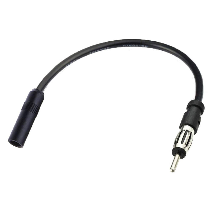 Universal DIN Male to Female car Audio Modified DVD Navigation CD Player Radio Antenna Extension Cable Conversion Cableï¼ˆ12 inchï¼‰