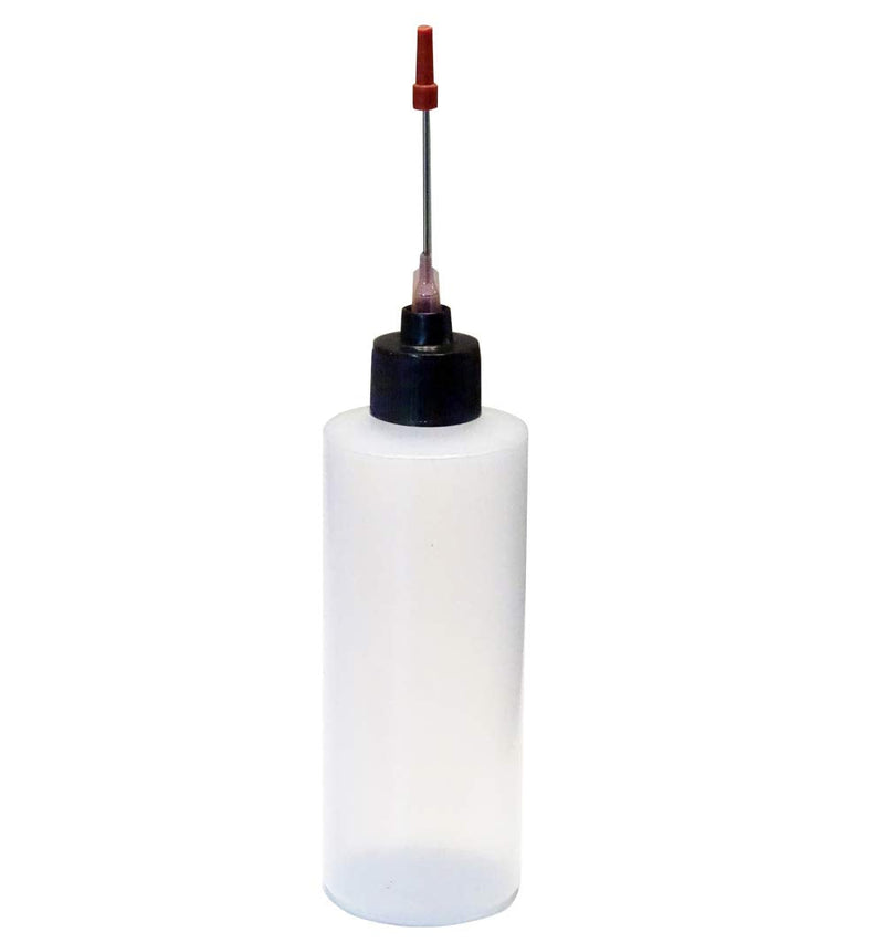 2-4oz Plastic Squeeze Bottles with 1.5 inch Stainless Steel Applicators