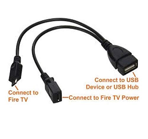 Ethernet Adapter for FIRE Stick (2nd Gen 3rd Gen and 4K Versions), Micro USB to RJ45 Ethernet Adapter with Power - up top 100Mbps