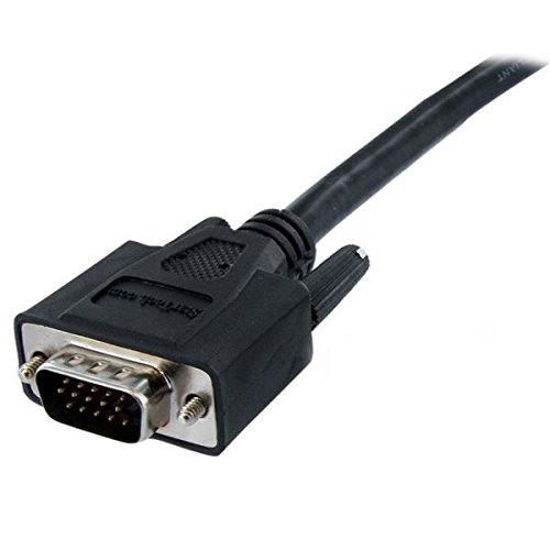StarTech.com 6 ft DVI to Coax High Resolution VGA Monitor Cable - DVI to VGA Connector - 6ft DVI to VGA Converter (DVIVGAMM6), Black 6 ft / 2m