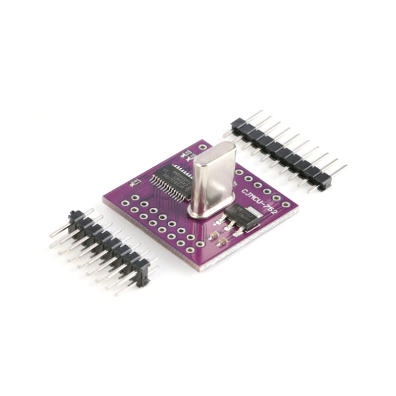 JESSINIE 2Pcs SC16IS752 I2C SPI to UART Serial Adapter Module Dual Channel UART Conversion Module I2C/SPI Communication Module with Pins