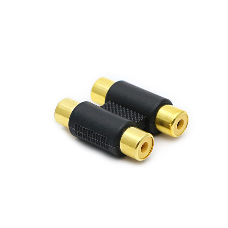 RCA Coupler, 6 Pack RCA Female to RCA Female Adapter Audio Video Cable Extension for Amplifier, Subwoofer