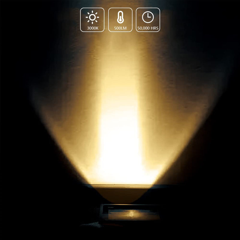 5W LED Spotlight Lamp, Indoor Spot Lights for Plants Uplights Accent Lighting ,120V Landscape Lights Warm White Up Light 6FT Cord with US 3 Prong (2 Pack Base and Stake Included)