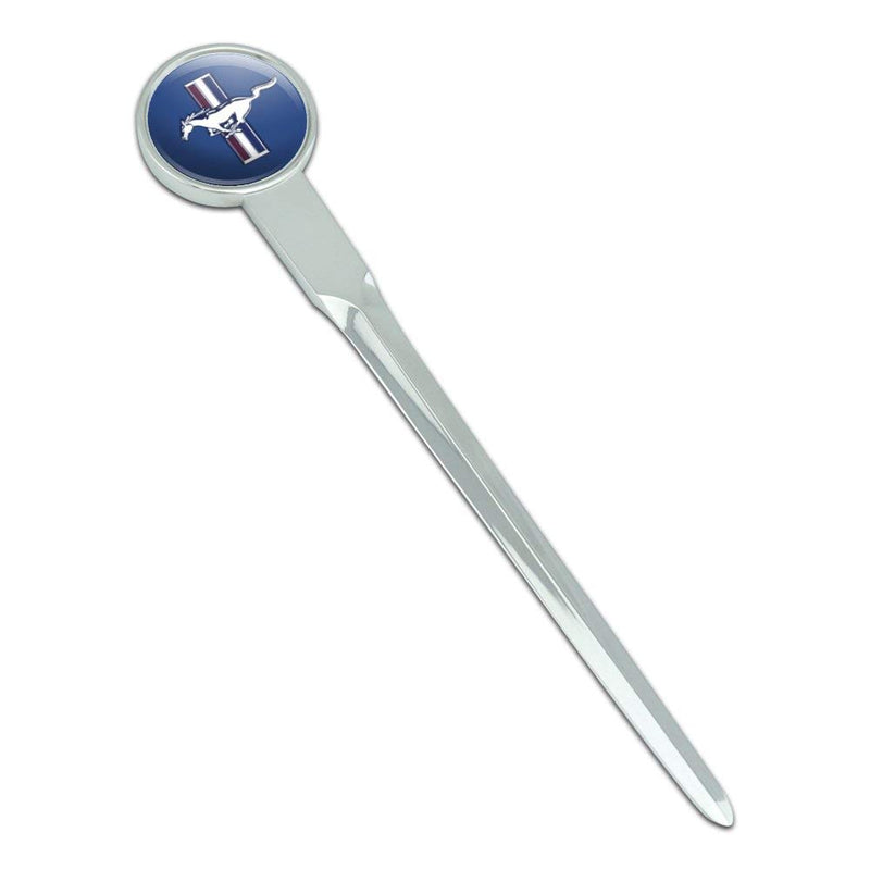 Ford Mustang Logo Classic Chrome Plated Metal Envelope Letter Opener Slitter