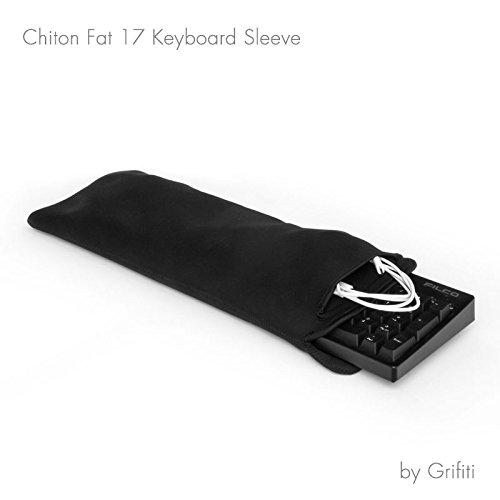 Grifiti Chiton Fat 17 7" x 18" Neoprene Keyboard Sleeve for 17 Inch 10key Mechanical and Standard Keyboards Has Extra Pocket