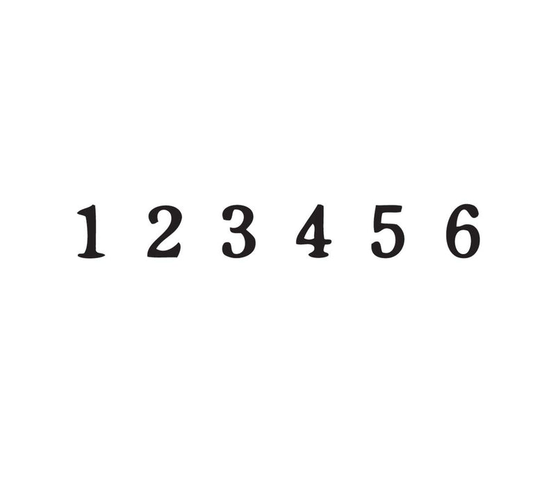 2001 PLUS Self-Inking Numberer Stamp, 6-Bands, 1/2", 5/32" Number Height, Black Ink (010132)