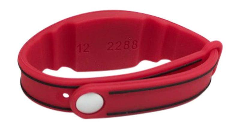 5 Red Adjustable 26 Bit Proximity Wristbands AuthorizID Weigand Prox Wrist Band Compatable with ISOProx 1386 1326 H10301 Format Readers Works with The vast Majority of Access Control Systems