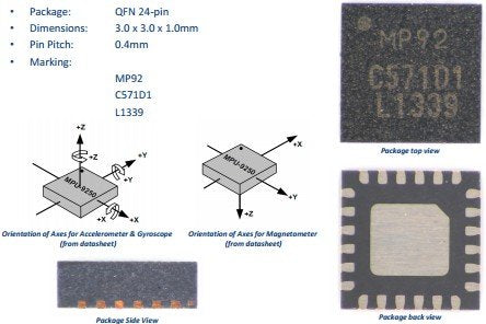 HiLetgo IIC I2C SPI MPU6500 MPU-6500 6-Axis Gyroscope Accelerometer Sensor Module Replace MPU6050 For Arduino