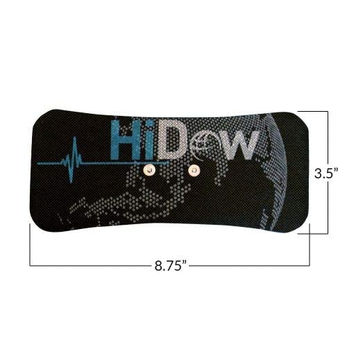 HiDow Electrode Gel Pads for Lower Back/Shoulder 3.5 mm TENS Unit STEM and EMS Units