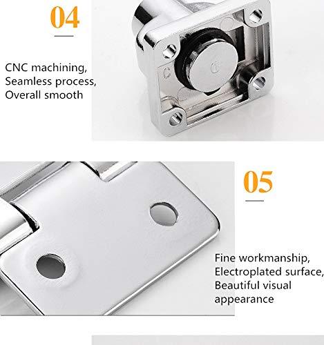 2 Packs Keyed Hasp Locks Twist Knob Keyed Locking Hasp for Small Doors, Cabinets and More,Stainless Steel Steel, Chrome Plated Hasp Lock Catch Latch Safety Lock (4Inch with Lock) 4Inch with Lock