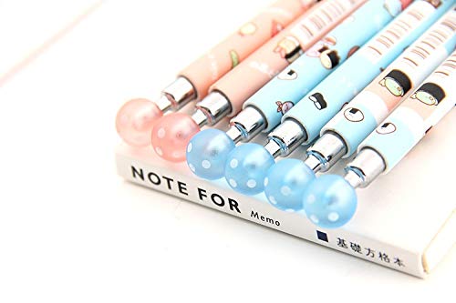 Mechanical Pencils 0.5mm Cute Kawaii Sushi Food Press Automatic Mechanical Pencil Writing Drawing School Office Supply Student Stationery 6 Pcs