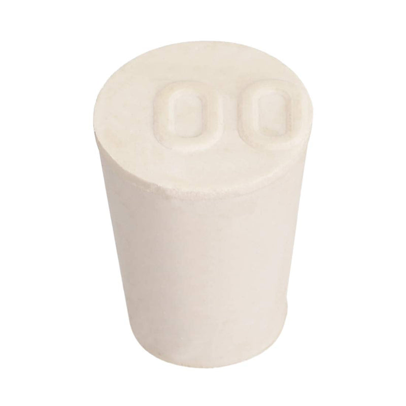 uxcell White Tapered Shaped Solid Rubber Stopper for Lab Tube Stopper Size 00 20Pcs 11x15x20mm