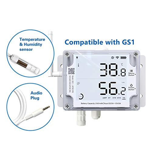 UbiBot RS485 TH30S-B Temperature and Humidity Probe, Temperature Humidity Sensor Combined in One Probe, Monitor -40 to 80 C,0 to 100% RH, Audio Plug Connector,(Matches with Our GS1-AETH Device only)