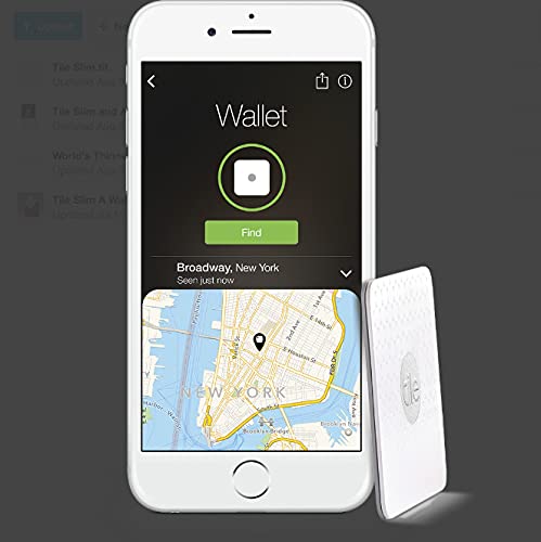 Tile Slim - Phone Finder, Wallet Finder, Laptop Finder, Skateboards - Non Retail Packaging - 1 Pack