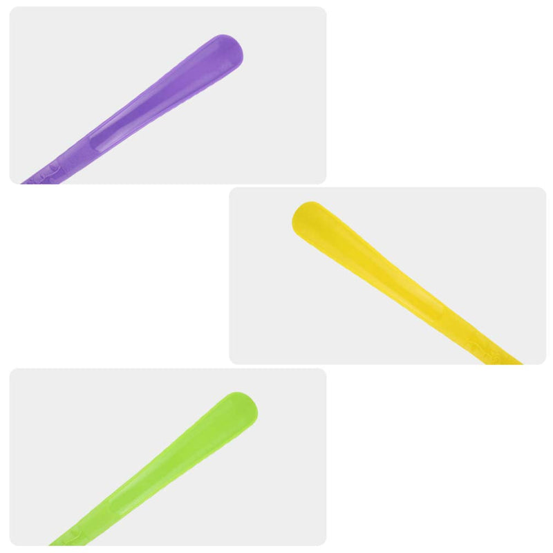 HEALLILY 5Pcs Shoe Helper Plastic Shoe Horn Shoe Lifting Helper for Men Women Seniors Pregnancy Elderly Home Travel Use (5 Colors)