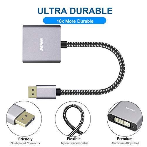 DisplayPort to DVI, Benfei Gold-Plated Cord DisplayPort to DVI-D Single Link Adapter Male to Female