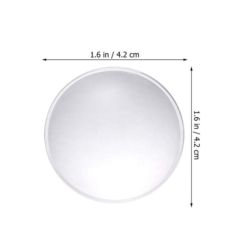 Baluue 40pcs Biconvex Lens Polished Double-Convex Lens Magnifier Lens Replacement, 42mm Diameter