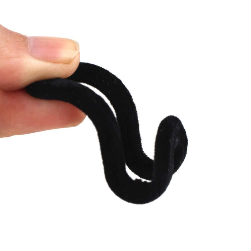 WARMBUY Hanger Connector Hooks for Closet Space Saving Cascading Hanger Organizer, Black, 40 Pack