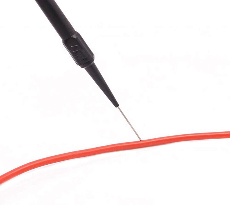 15pcs Test Back Probe Pin,0.7mm on-Destructive Pin Test Probes Pin Insulation Piercing Needle Multimeter Test Probe for 4mm Banana Plug