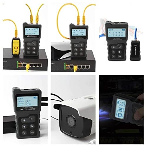 NOYAFA Advanced Network Cable Tester With PoE& NCV & Lamp For CAT5e/CAT6/CAT6a, Multifunction Wire Tracker Cable Tester For Tracker Underground Telephone Line Finder Home Repair