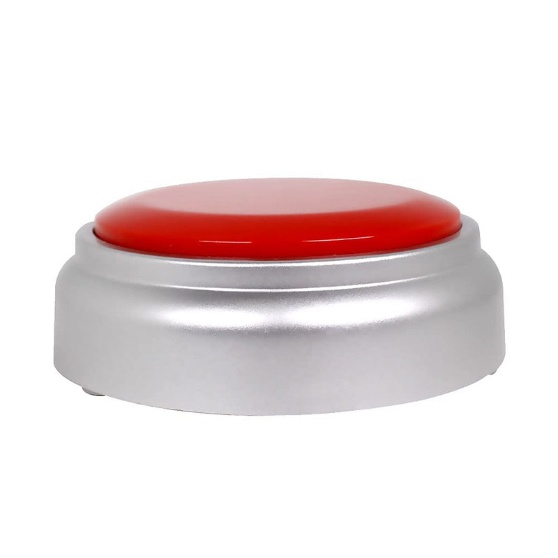 Netual Voice Recorder Buttons Sound Buttons Recordable Custom Easy Button Record Any 30S Message Battery Included(Red+Silver)
