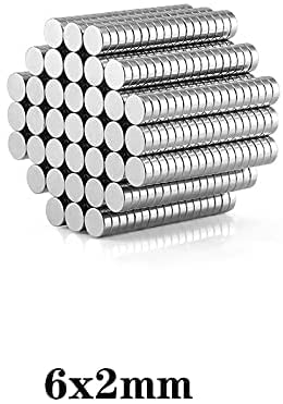 100pcs 6x2mm Mini Small Circular Magnets Strong 6mmx2mm Fridge N35 Neodymium Magnet disc 6x2mm Permanent NdFeB Magnets 6*2