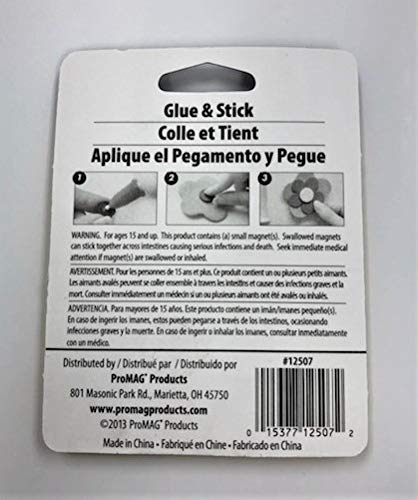 ProMag AFG12507 Round Ceramic Magnet, 0.75-Inch, 8-Pack