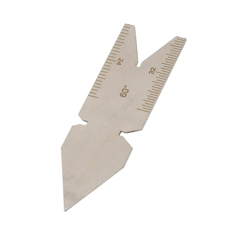 Stainless Steel Fishtail Center Gauge Screw Thread Lathe Cutting Tool for Quick Comparison(#2)