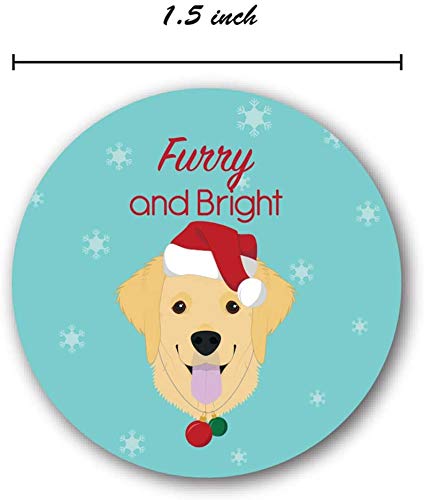 Holiday Dog Christmas Stickers/500 Puppy Holiday Stickers