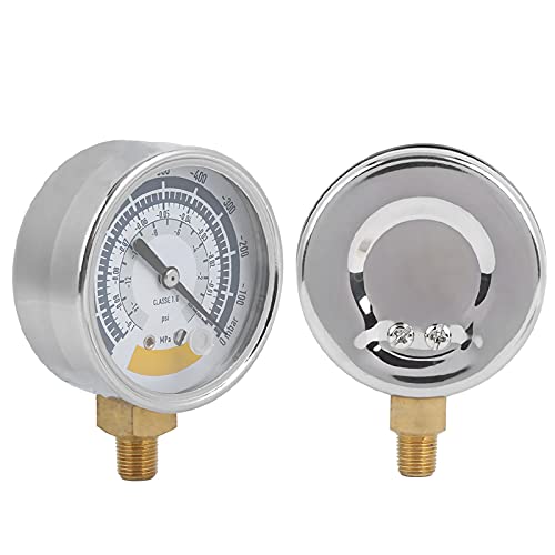 Accurate Pressure Gauge, Air Gauge, 0-14 PSI Vacuum Meter, Industrial Measuring Tools, NPT1/8" Connector for Vacuum Pump