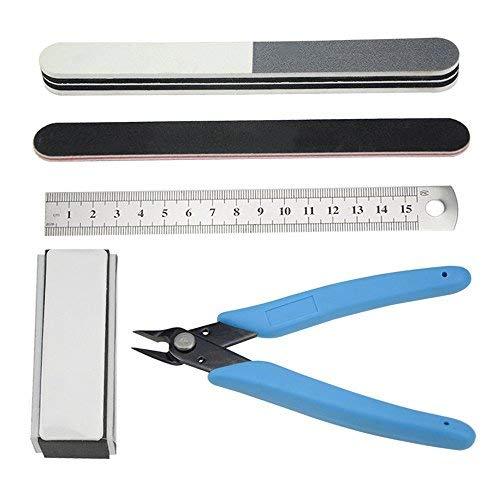 BXQINLENX Professional 15 PCS Gundam Model Tools Kit Modeler Basic Tools Craft Set Hobby Building Tools Kit for Gundam Car Model Building Repairing and Fixing(C)