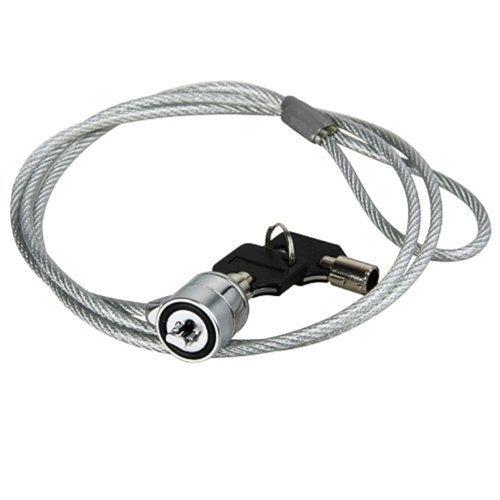 AOMGD 2Pcs 6 feet NoteGuard Kensington Compatible Universal Security Cable Lock with 2 Keys Two Sets black