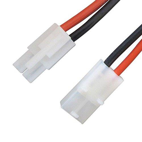 ShareGoo Big Tamiya Style Connector to Deans T Style Plug Cable Adapter for RC ESC Speed Controller ESC Lipo/NiMH Battery Charging with Battery Strap