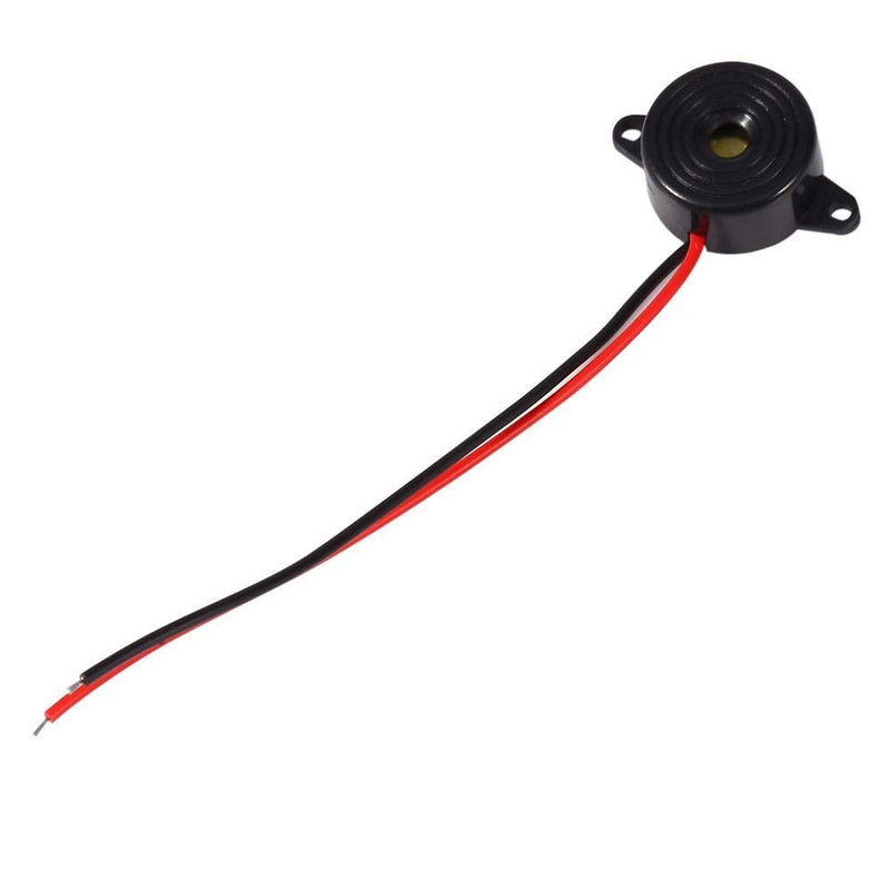 3-24V Electronic Buzzer, Piezo Tone Buzzer 85 to 95 decibels Cable length 100 mm Widely used in computers, printers, photocopiers, alarm systems and electronic toys