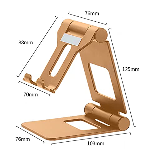 Photomyne Large Phone Stand for All iOS and Android Smartphones (Gold) Gold