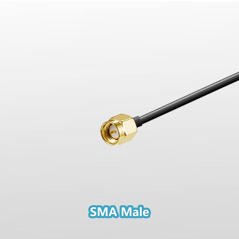 POBADY 868 MHz Antenna GSM 3dBi SMA Antenna Extension Cable 3M RG174 Cable Magnetic Base SMA Male Adapter Compatible with CCU3 CCU2 Raspberry Pi HM MOD RPI PCB kit ELV kit Raspberry Matic 868 antenna