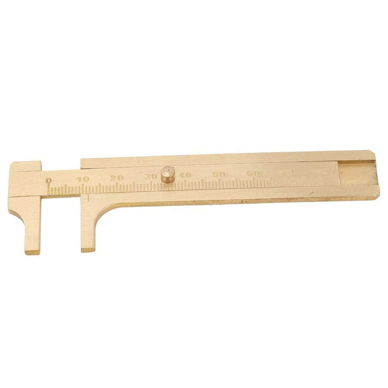 Vernier Caliper, Measure Measurement Tool 0-80mm Mini Ruler Read Value 0.1mm for Archaeology Measuring Jewelry Gemstones