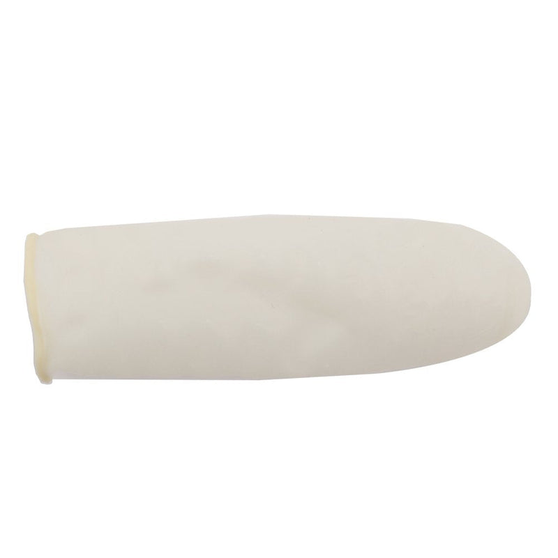 COOSKIN Disposable Latex Finger Cots Reusable Rubber Fingertips Protective Gloves Powder Free Latex Finger Cot (200 PCS)