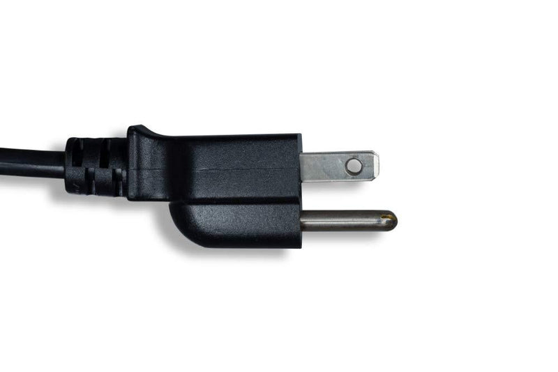 Cablelera Power Cord Extension and Splitter, NEMA 5-15P to NEMA 5-15R x 2, 16 AWG, 13A, 125V (ZWACPQAG-14) 14 inch