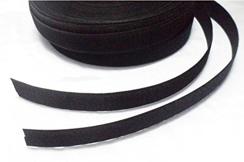 5 Yards 3/4" Black Sew On Hook & Loop Tape Fastener Cable Tape