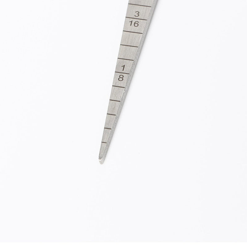 1-15mm/1/32-5/8 Stainless Taper Welding Gauge Test Ulnar Welder Inspection Inch & Metric for Measuring of Cylindrical Bores