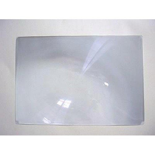 Opticlens Brand 2 Pack Full Page 3X Magnifier/Plastic Magnifying Sheet Fresnel Lens, 10.25" x 7"