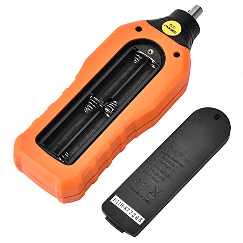 PM6208A Tachometer, Handheld Contact Type Digital Tachometer Electronic Tachometer Engine Tachometer Tester Power Source 4 * 1.5AAA Battery (NOT Included) Air Flow and Anemometer