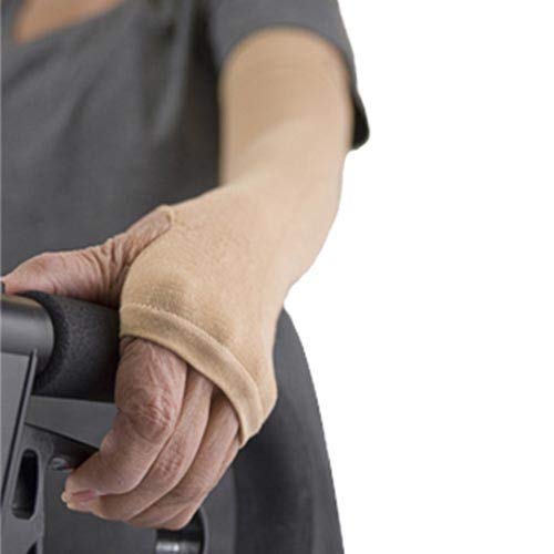 Prevent Products, Inc. - GeriGlove¨ Elderly Skin Protector, Thin Skin Tear & Bruise Protective Arm Sleeve - Made in USA One Pair per Package (Medium/Beige) Medium (1 Pair) Beige