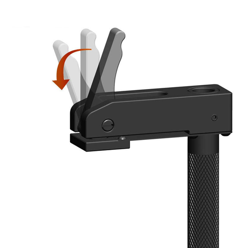 2 Pack MFT Style Hold Down Clamp Bench Dog Clamp 3/4 Inch Dog Hole Clamp Woodworking Benchtop Quick Clamps Aluminum Alloy (19mm)