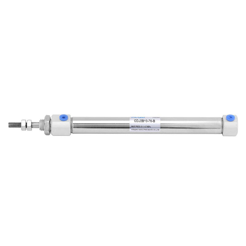 Mini Pneumatic Cylinder, 75mm Stroke Single Rod Double Acting 0.1-0.7Mpa 10mm Bore Mini Pneumatic Air Cylinder