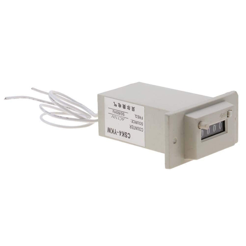 CSK4-YKW 4 Digit Electromagnetic Counter pulse count AC110V / AC220V / DC24V(AC 110V) AC 110V