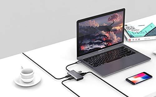 Juiced Systems QuadHUB - USB-C 4 Port Portable USB Hub - 2 USB-C 3.2 Gen 2 Ports | 2 USB-A USB 3.2 Gen 2 Ports