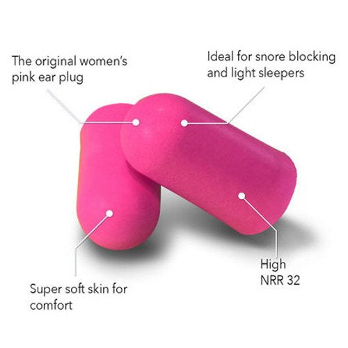 HEAROS Sleep Pretty in Pink Ear Plugs For Sleeping, 14 Pair (Pack of 1) 14 Pair (Pack of 1)