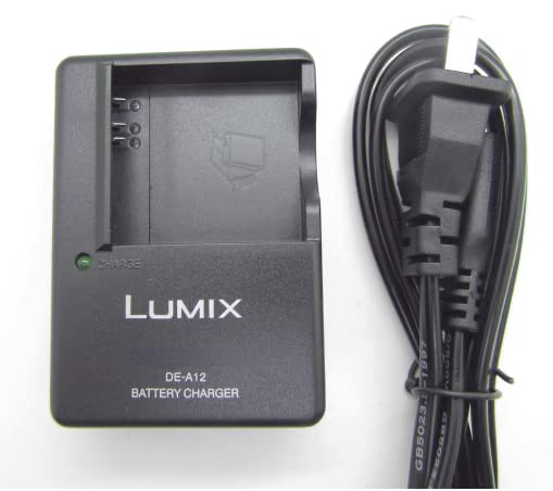 DE-A12B Battery Charger Compatible with Panasonic Camera LUMIX CGA-S005E CGA-S005 DMW-BCC12 CGA-S005GK forDMC- FX3 FX8 FX9 FX10 FX12 LX1 LX2 LX3 LX9 FX50 Camera Battery Power Supply